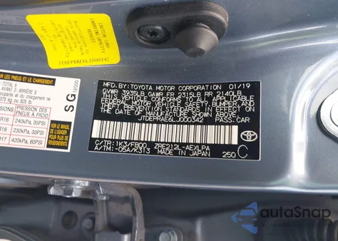 2020 Toyota Corolla Le z USA, uszkodzony, nr VIN JTDEPRAE6LJ000342